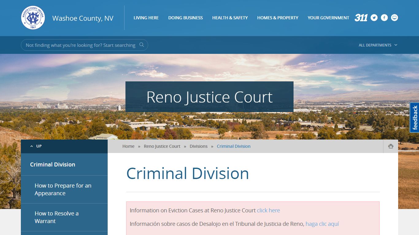 Criminal Division - Washoe County